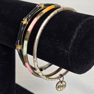 3 Fashion Bangle Bracelets, Multicolor/Different Styles‎